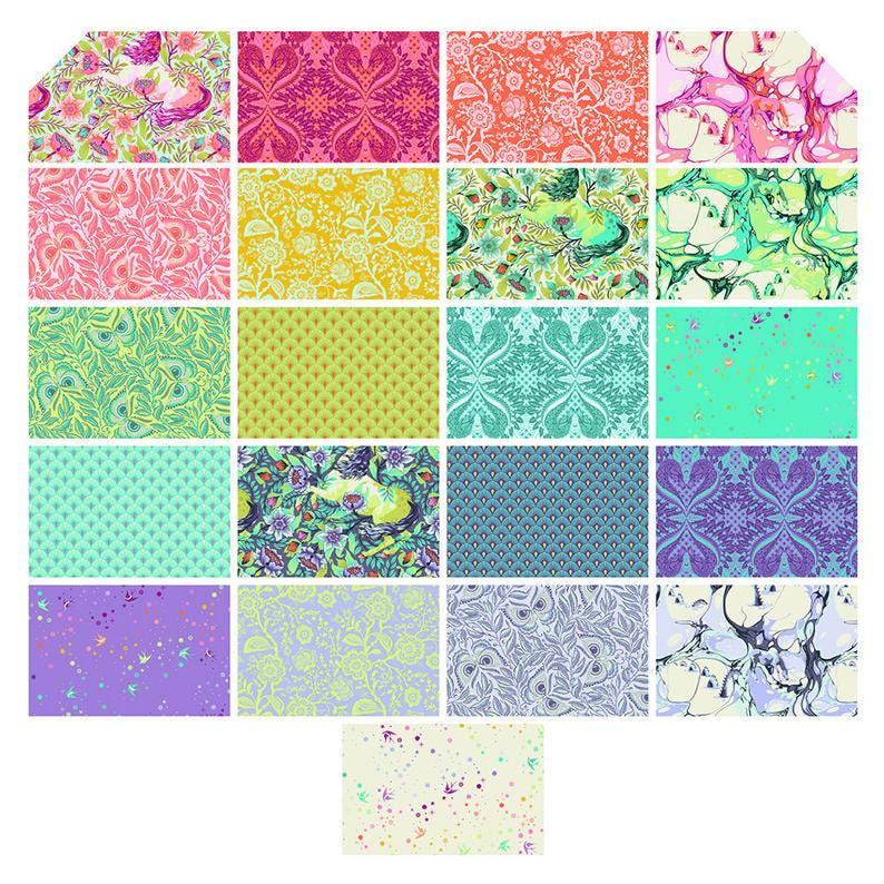 1 Yard - RARE OOP - Tula's Pinkerville - Imaginarium - Daydream - Tula Pink - FreeSpirit - Fabric Yardage - PWTP127.DAYDREAM