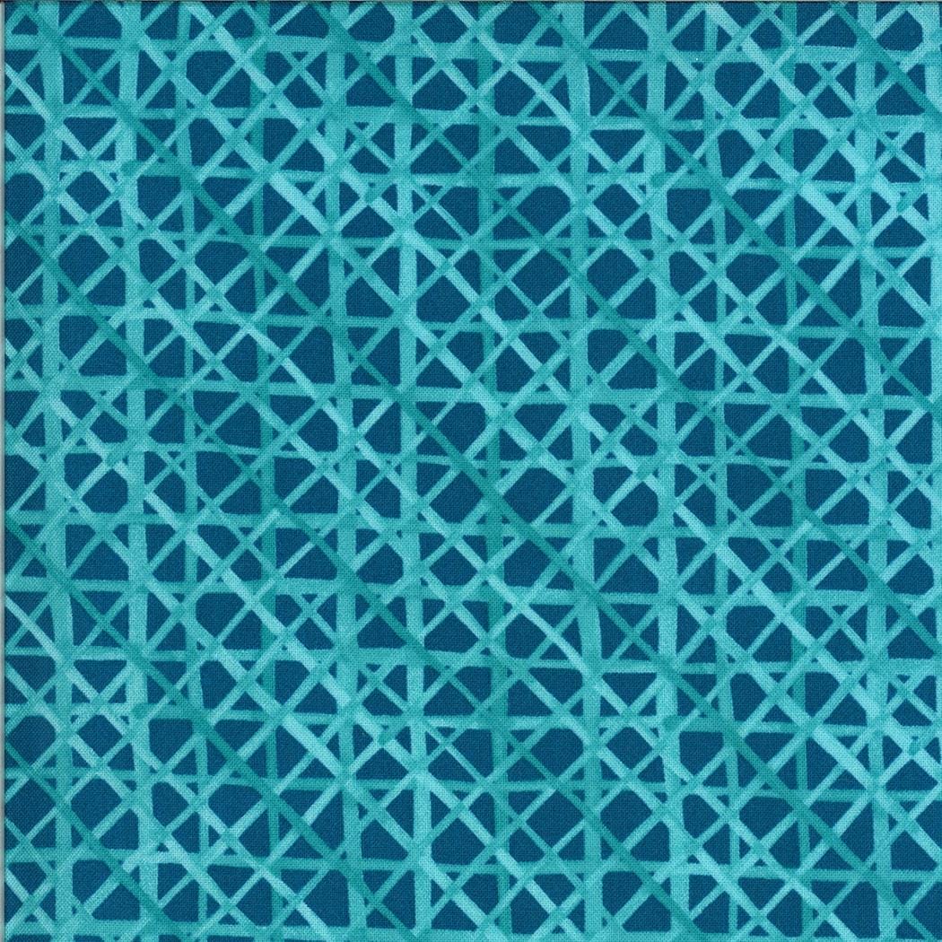 SALE!! 1/2 Yard - Solana - Criss Cross - Teal - Robin Pickens - Moda - Fabric Yardage - 48685 16