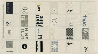 White Christmas Panel - 23 x 42 - Zen Chic - Brigitte Heitland - Moda - Fabric Panel - 1650 12M