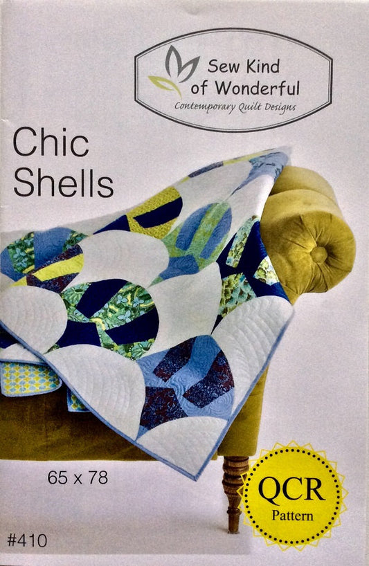 SALE!! Chic Shells Quilt Pattern - Sew Kind of Wonderful - SKW 410 - QCR Pattern