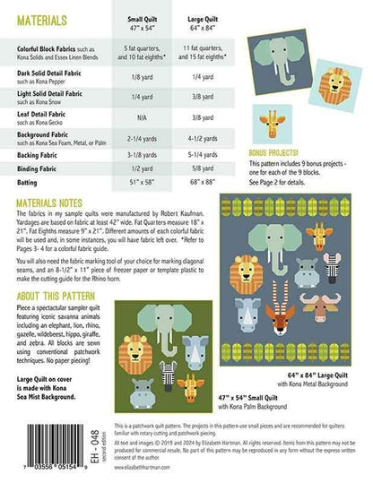 Spectacular Savanna - Quilt Pattern - Elizabeth Hartman - EH 048