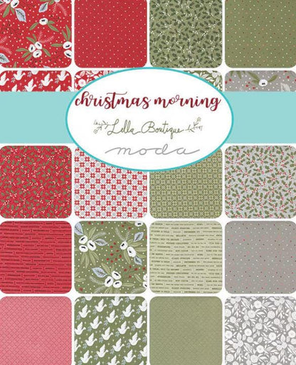 Christmas Morning - Lella Boutique - Moda - 42 Pieces - Mini Charm Pack - 5140MC