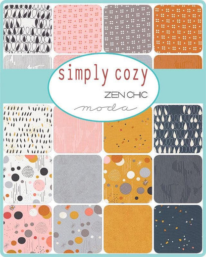 0,5 mètre - Simply Cozy - Kaki - Zen Chic - Moda - Tissu au mètre - 1893 14