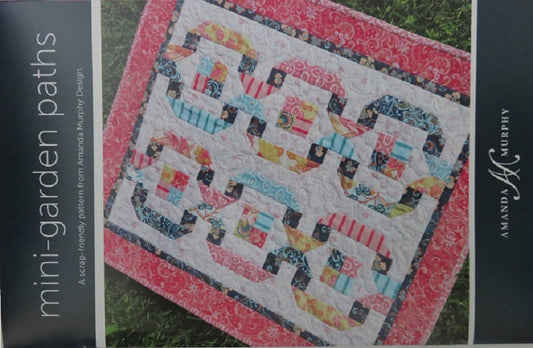 SALE!! Mini Garden Paths Quilt Pattern - Amanda Murphy Design - AMD 033 - Scrap Friendly