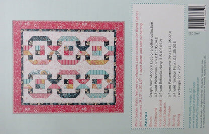 SALE!! Mini Garden Paths Quilt Pattern - Amanda Murphy Design - AMD 033 - Scrap Friendly