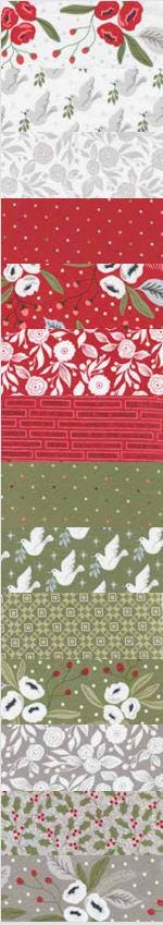 Christmas Morning - Lella Boutique - Moda - 42 Pieces - Mini Charm Pack - 5140MC