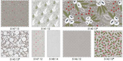 Christmas Morning - Lella Boutique - Moda - 42 Pieces - Mini Charm Pack - 5140MC