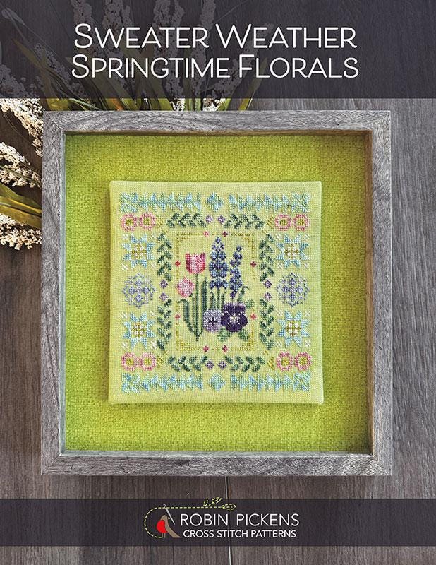 Sweater Weather: Springtime Florals Cross Stitch Pattern - Robin Pickens - RPCSP SWSF433