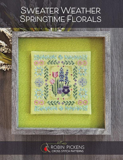 Sweater Weather: Springtime Florals Cross Stitch Pattern - Robin Pickens - RPCSP SWSF433