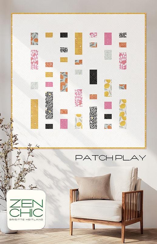 Patron de courtepointe Patch Play - Zen Chic - Brigitte Heitland - Moda - PTQP
