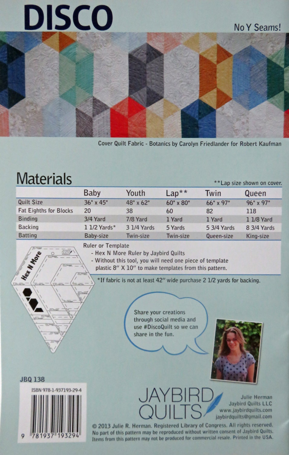 Disco Quilt Kit - In the Bloom Fabric Collection - Valori Wells - Robert Kaufman Fabrics - KIT-680-26 - Youth Size