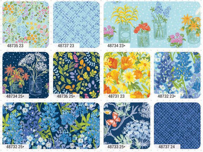 Wild Blossoms - Robin Pickens - Moda - Layer Cake - 48730LC