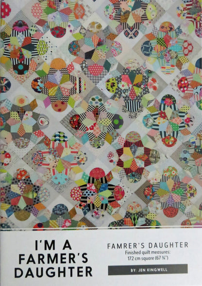 I'm a Farmer's Daughter Quilt Pattern - Jen Kingwell Designs - JKD 5217 - Scrappy Intermediate Hand Piecing
