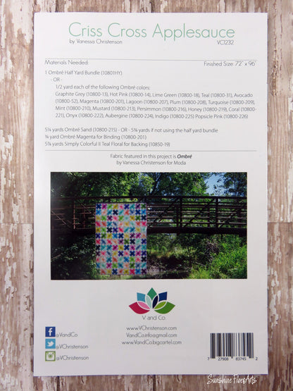 Criss Cross Applesauce Quilt Pattern Fabric Kit - Moda - V and Co - Vanessa Christenson - VC1232 KIT