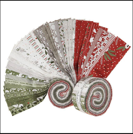 Christmas Morning - Lella Boutique - Moda - 40 Strips - Jelly Roll - 5140JR