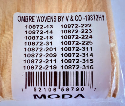 Ombre Wovens - V & Co - Moda - 16 Pieces - Half Yard Bundle - 10872HY