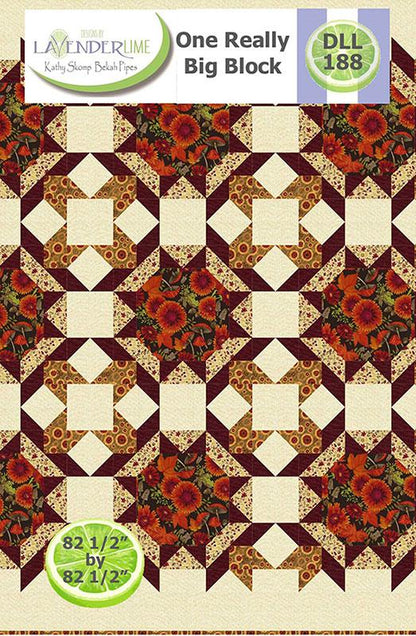 One Really Big Block Quilt Pattern - Forest Frolic - Designs by Lavender Lime - DLL 188