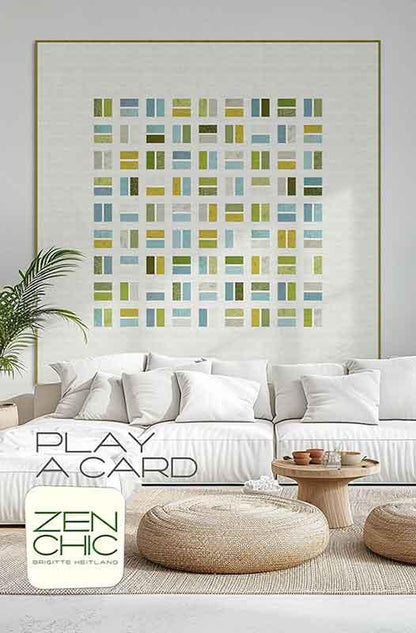 Play A Card Quilt Pattern - Zen Chic - Brigitte Heitland - Moda - ZC PCQP