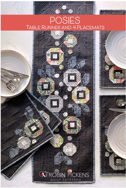 Posies Table Runner & Placemats Quilt Pattern - Robin Pickens - Moda - RPQP PTRPM154
