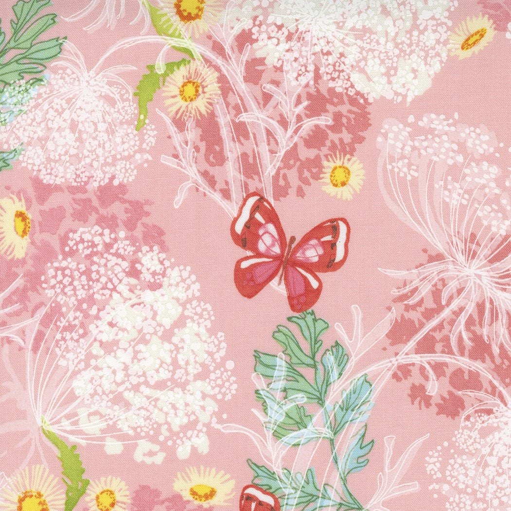1/2 Yard - Wild Blossoms - Princess - Robin Pickens - Moda - Fabric Yardage - 48733 21