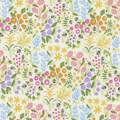 Wild Blossoms Cream fabric by Robin Pickens for Moda, SKU 48735 11