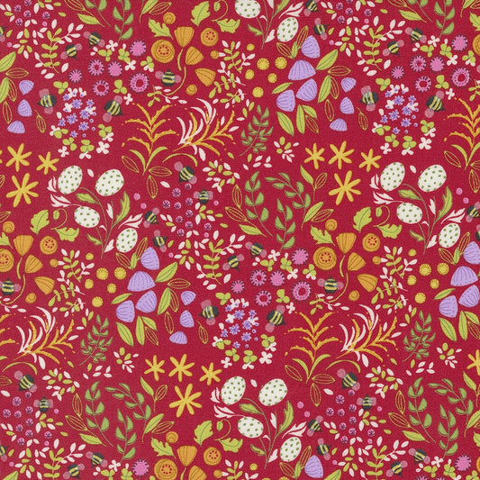 Wild Blossoms Poppy fabric by Robin Pickens for Moda, SKU 48735 19
