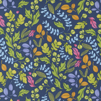 Wild Blossoms Navy fabric by Robin Pickens for Moda, SKU 48736 25