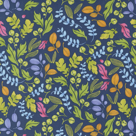 Wild Blossoms Navy fabric by Robin Pickens for Moda, SKU 48736 25