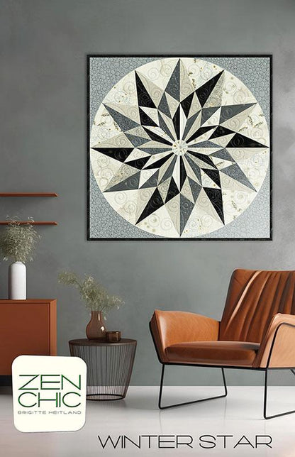 Winter Star Quilt Pattern - Zen Chic - Brigitte Heitland - Moda - WSQP